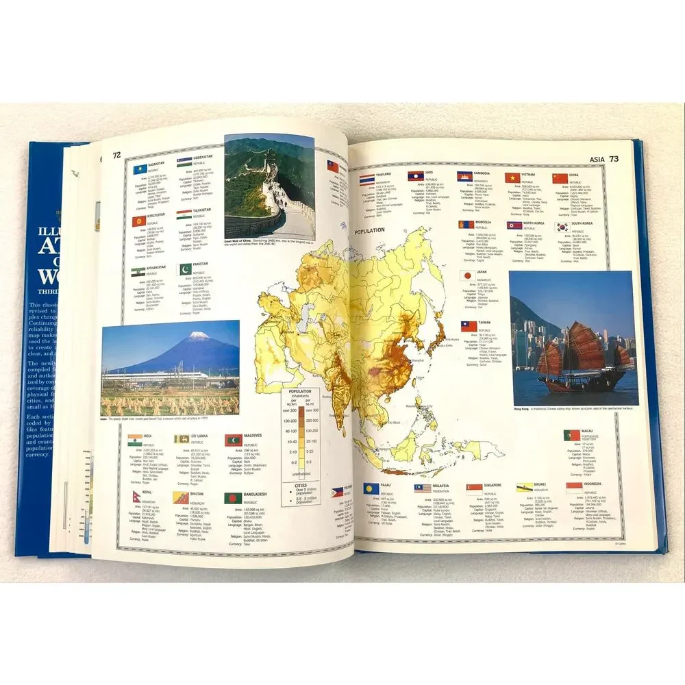 Illustrated Atlas of the World Readers Digest 3rd Edition Vtg. 1997 Hardcover